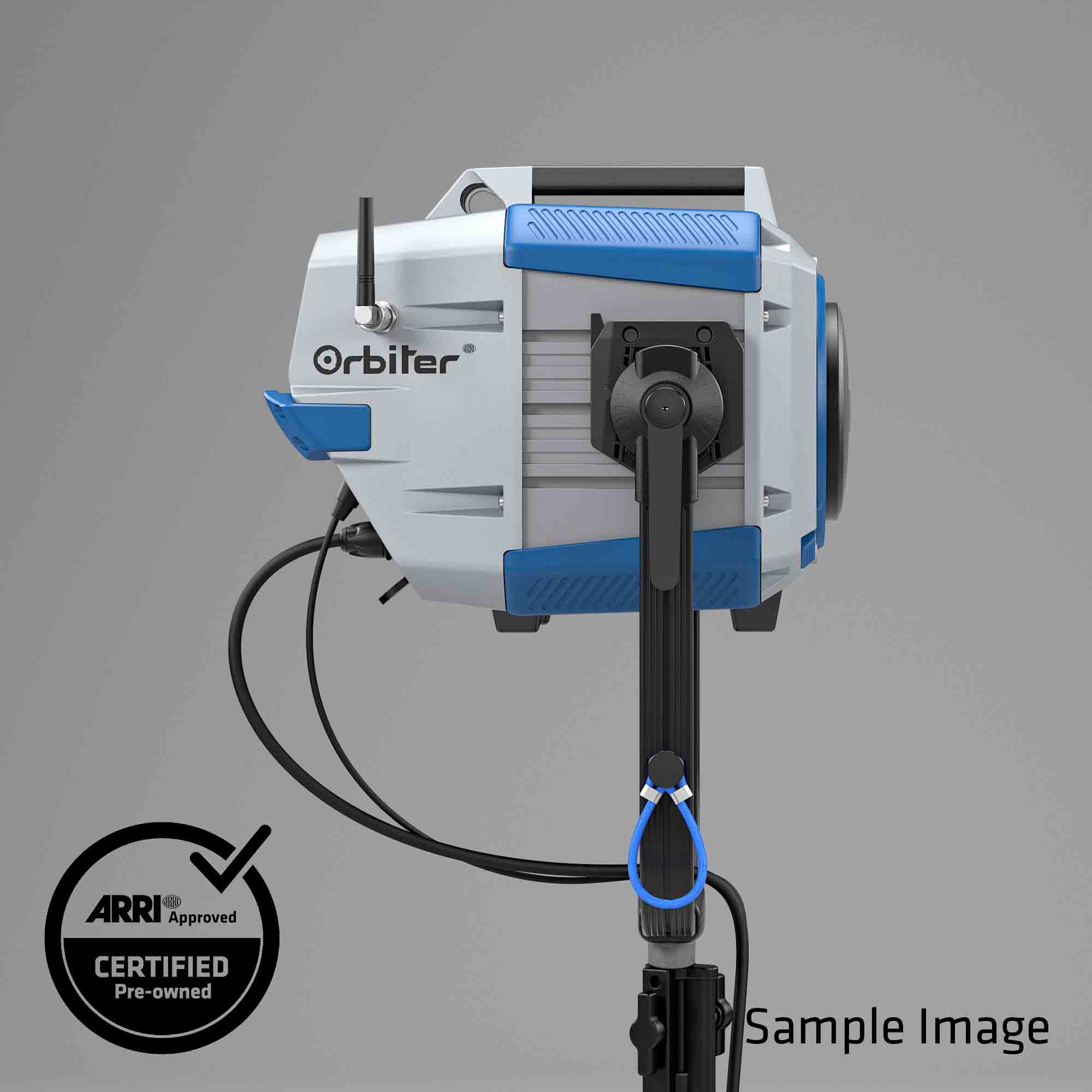 Orbiter Blue/silver Lamp Head