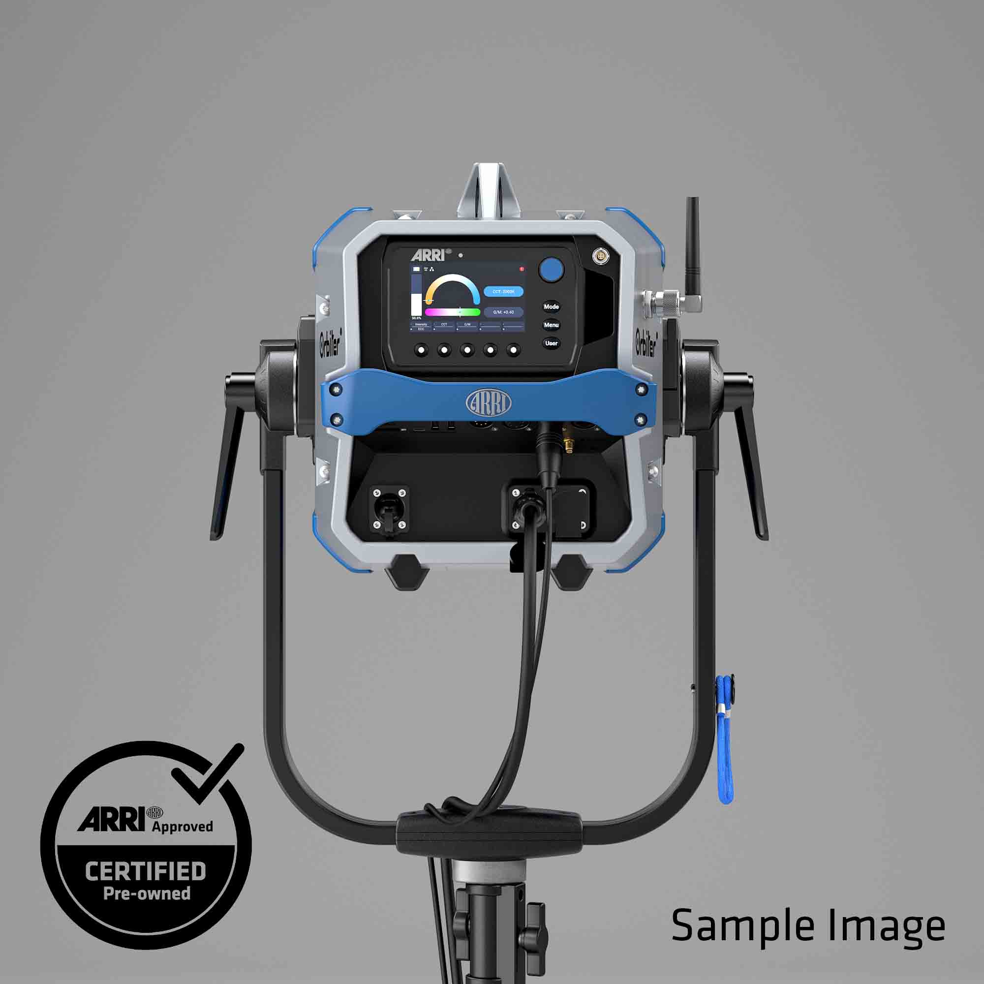 Orbiter Blue/silver Lamp Head